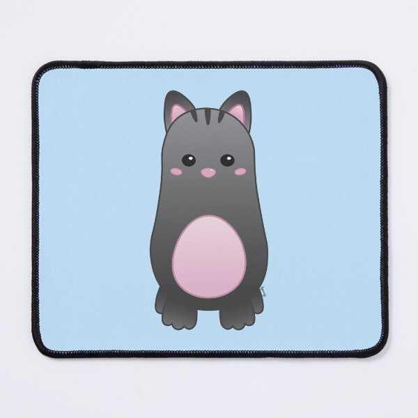 Item preview, Kawaii Black Cat - Baby Blue Edition designed and sold by Agamaji.