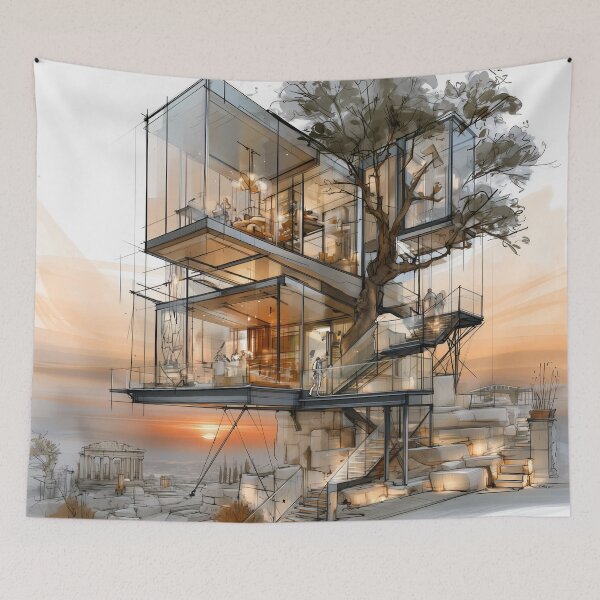 Item preview, Where Ruins Learn to Grow designed and sold by oanaunciuleanu.