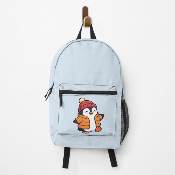 Item preview, Cozy Penguin in Puffer Jacket and Beanie designed and sold by Rariks.