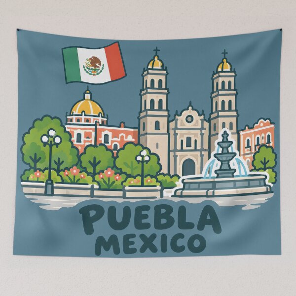 Item preview, Puebla Mexico Cute City designed and sold by HowToCanadian.