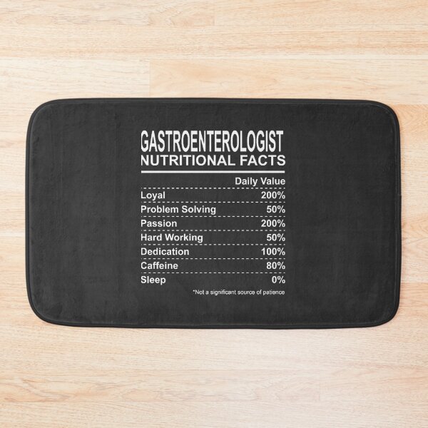 Item preview, Gastroenterologist Nutritional Facts Funny Medical Humor Design designed and sold by OneCuriousFox.