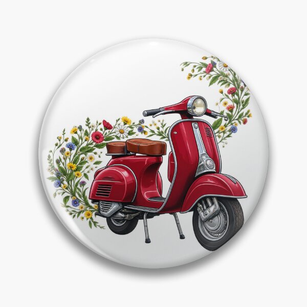 Item preview, Bloom & Ride – Aventura en scooter clásico designed and sold by aliyehc.