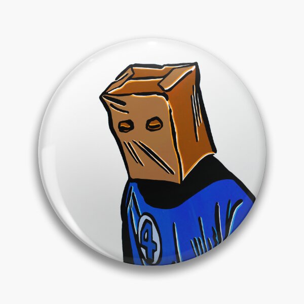 Item preview, Paper Bag Mask Hero - Retro Comic Illustration designed and sold by Blank Ink.
