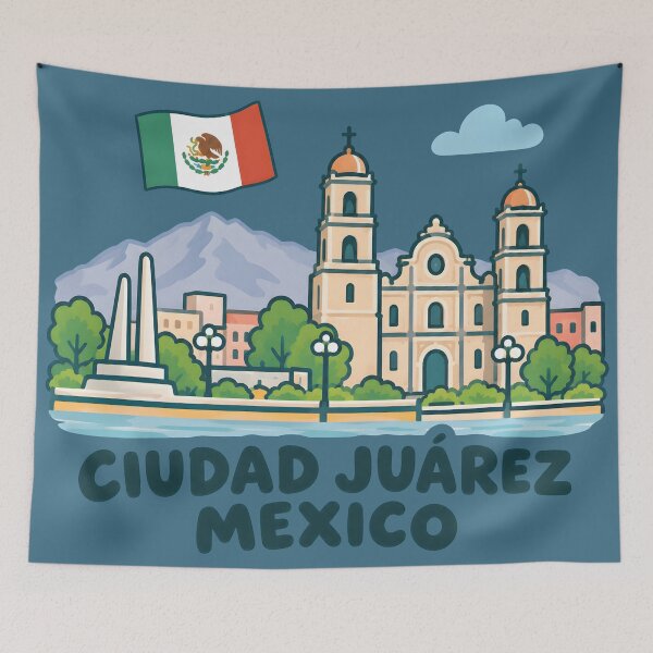 Item preview, Ciudad Juarez Mexico Cute City designed and sold by HowToCanadian.