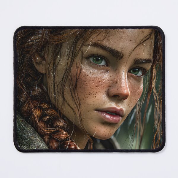 Item preview, Portrait of a Young Woman in Rainy Wilderness designed and sold by Artessie.