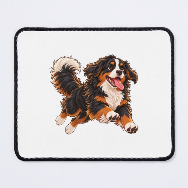 Artikelvorschau, Bernese Mountain Dog with Happy Tongue entworfen und verkauft von BerlyArts.