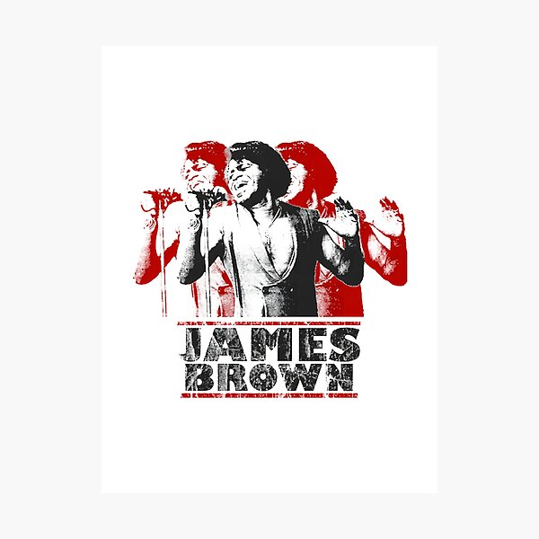 Aperçu de l'œuvre Illustrations de fans de musique rétro inspirées par James Brown créée et vendue par Kelvin Berry.