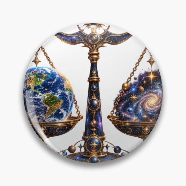 Item preview, Earth on a Celestial Balance – Cosmic Planet Earth Space Design designed and sold by okay 2 look .