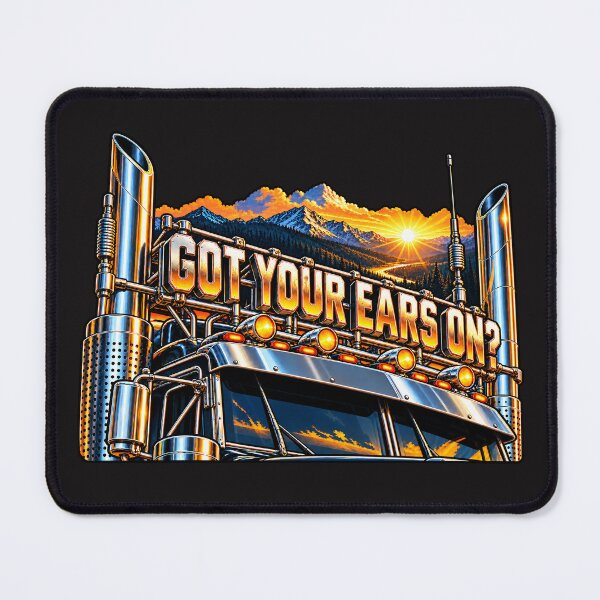 Item preview, Mountain Sunrise Trucker - Got Your Ears On? designed and sold by NomadForge.