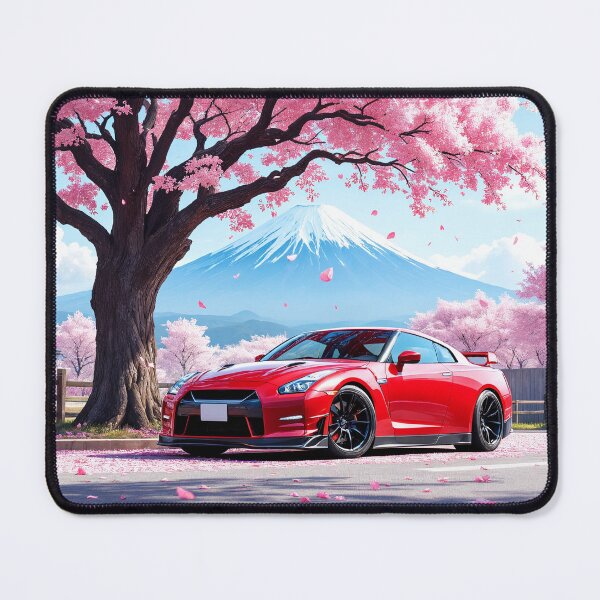 Artikelvorschau, GTR R35 JDM Supercar | Roter GT-R Sakura-Kirschblütenberg Fuji entworfen und verkauft von RCStoreUy.