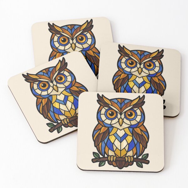 Item preview, Stained Glass Owl on a Branch designed and sold by Rariks.