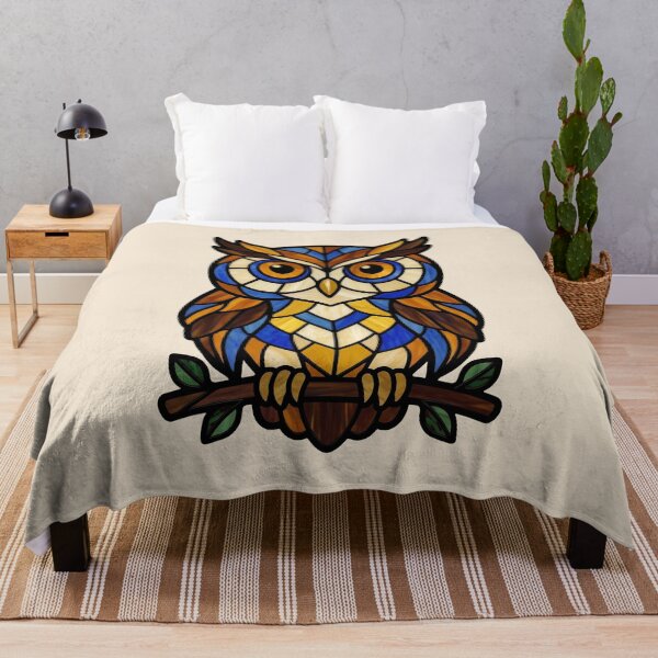Item preview, Stained Glass Owl on a Branch designed and sold by Rariks.