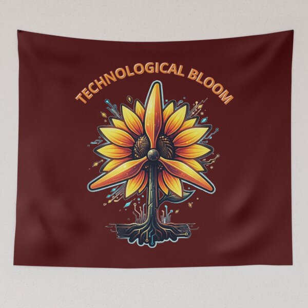 Item preview, Cybernetic Sunflower - Technological Bloom - Steampunk Flower Art designed and sold by Evelashop.