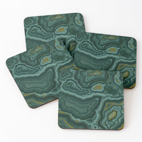 Item preview, Antique Marbled Paper Emerald Geode Pattern designed and sold by footnotes-club.