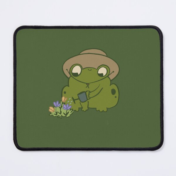 Item preview, Garden Frog Watering Flowers designed and sold by cutelittlefrogs.