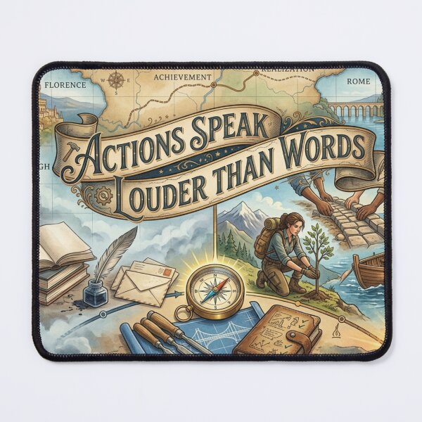 Item preview, Actions speak louder than words designed and sold by divided + multiplied.