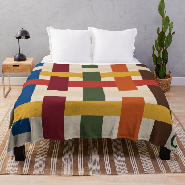 Item preview, Warp / Weft 07 – Modern Textile Study Throw Blanket designed and sold by astersgraphics.