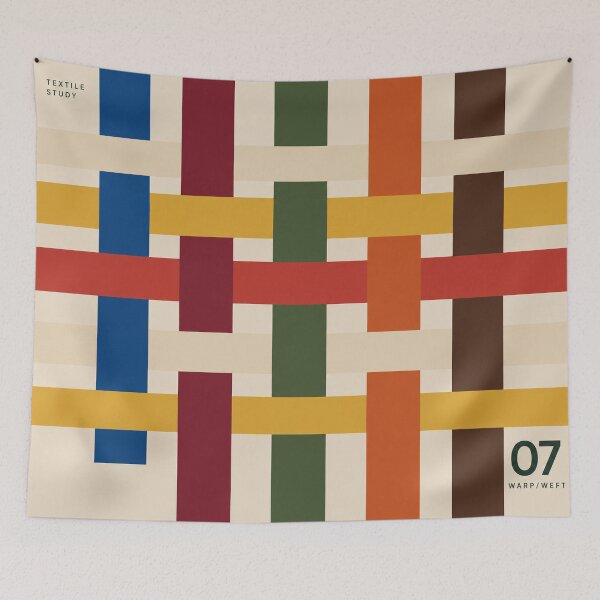 Item preview, Warp / Weft 07 – Modern Textile Study Throw Blanket designed and sold by astersgraphics.