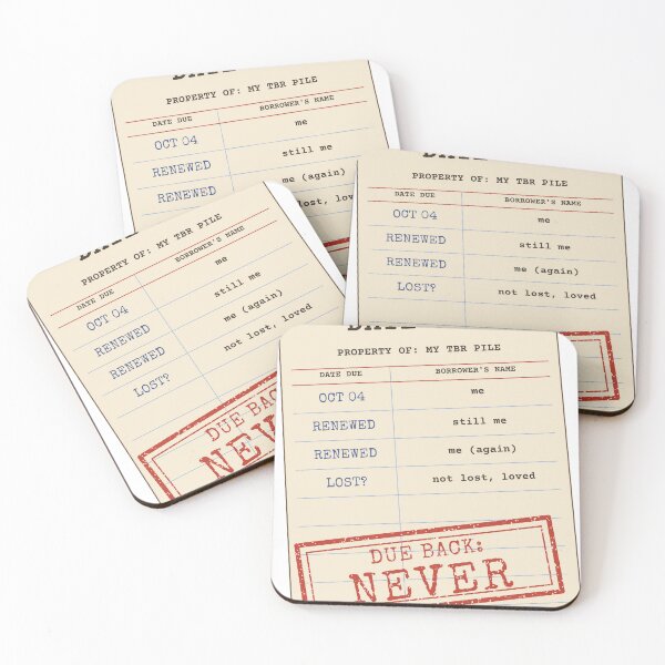 Item preview, Due Back: Never - Library Card for Book Hoarders designed and sold by GatoBlanco.