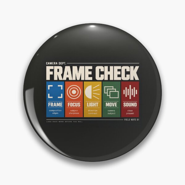 Item preview, Frame Check – Camera Operator Production Laptop Sleeve designed and sold by astersgraphics.