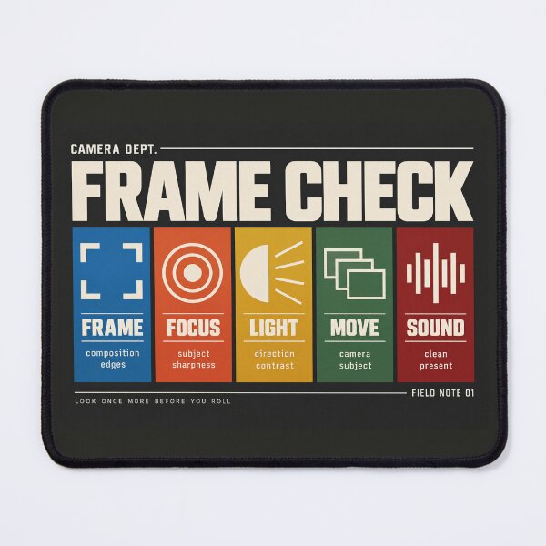 Item preview, Frame Check – Camera Operator Production Laptop Sleeve designed and sold by astersgraphics.