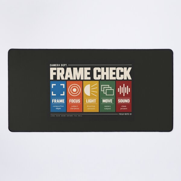Item preview, Frame Check – Camera Operator Production Laptop Sleeve designed and sold by astersgraphics.