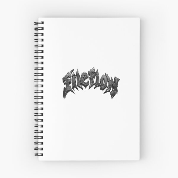 Item preview, FILEFLOW – Dark Chrome Y2K Metal Logo designed and sold by FileFlowStudio.