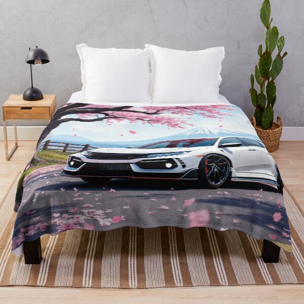 Item preview, Civic Type R JDM Car | White Type R Sakura Cherry Blossoms Mount Fuji designed and sold by RCStoreUy.