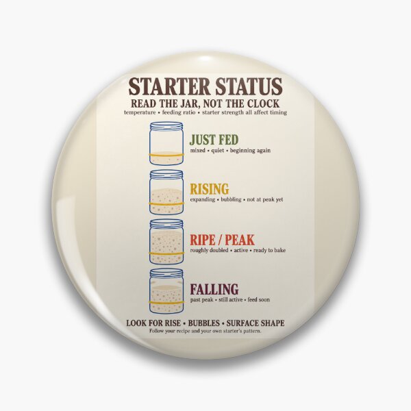Item preview, Starter Status – Sourdough Starter Stage Guide designed and sold by astersgraphics.
