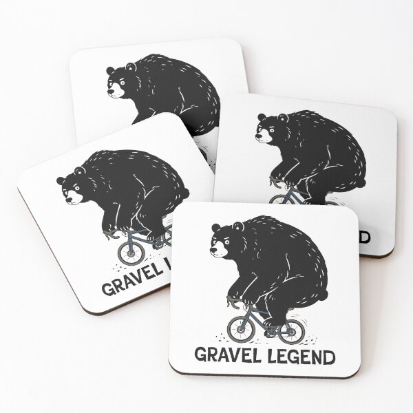 Artikelvorschau, Gravel Legend Bear Cycling Design entworfen und verkauft von Kumabushi.