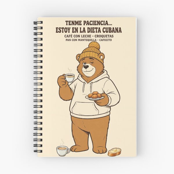 Item preview, Tenme Paciencia Estoy En La Dieta Cubana Oso Divertido Camiseta designed and sold by EverydayBadge.