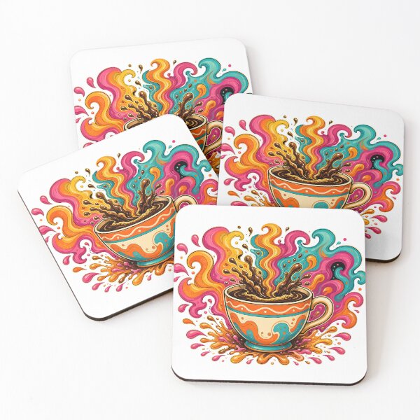 Item preview, Groovy Coffee Splash designed and sold by OddLittleGoods.