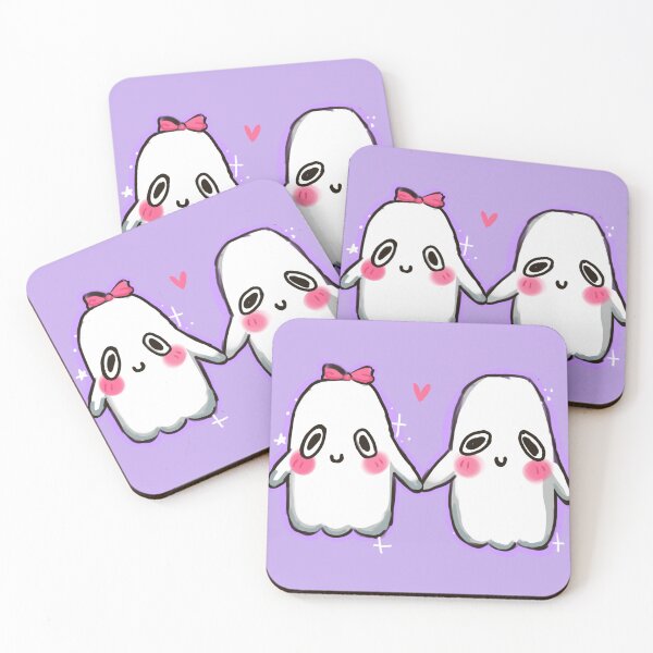 Item preview, cute love ghosts designed and sold by Pindakaasje.