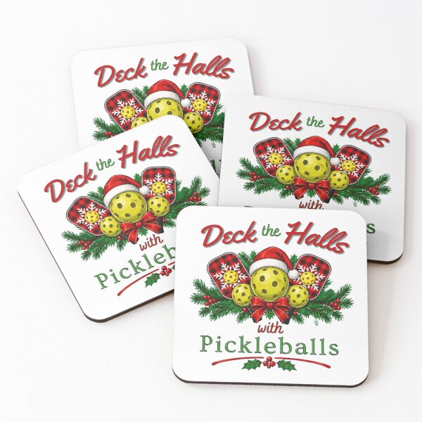 Item preview, Deck The Halls with Pickleballs T-Shirt designed and sold by Pickleball 623.