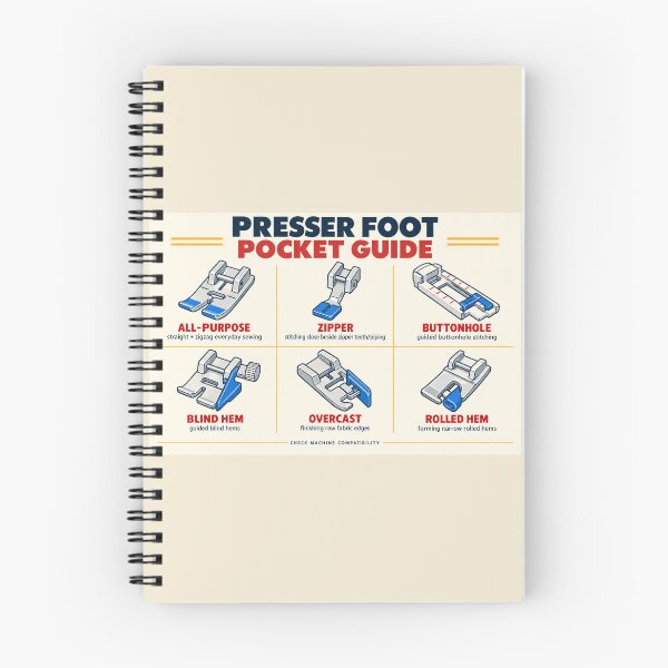 Item preview, Presser Foot Pocket Guide – Sewing Machine Foot Reference designed and sold by astersgraphics.