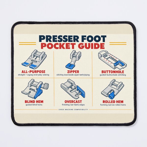 Item preview, Presser Foot Pocket Guide – Sewing Machine Foot Reference designed and sold by astersgraphics.