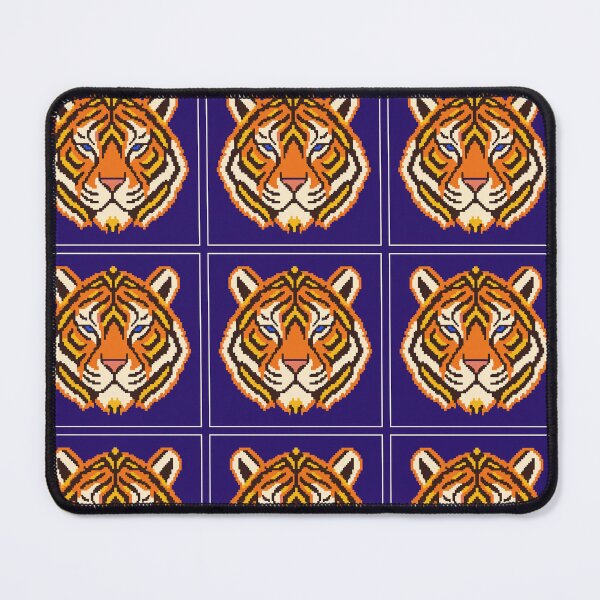 Item preview, Royal Tiger Needlepoint – Geometric Tiger Cushion Design designed and sold by astersgraphics.