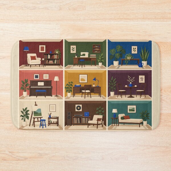 Item preview, Tiny Rooms Vol. 01 – Miniature Hobby Rooms Jigsaw Puzzle designed and sold by astersgraphics.
