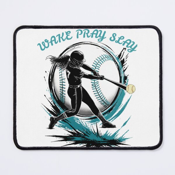 Item preview, WAKE.PRAY.SLAY WOMENS SOFTBALL designed and sold by GrammysGarage.