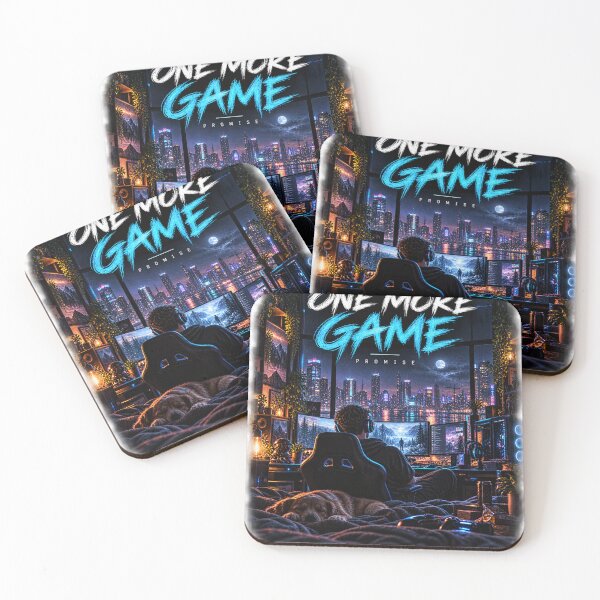 Item preview, Just One More Game Promise – Gamer Graphic T-Shirt designed and sold by RG3D Project .