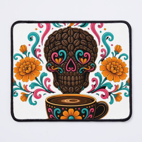 Item preview, Coffee Bean Sugar Skull designed and sold by OddLittleGoods.