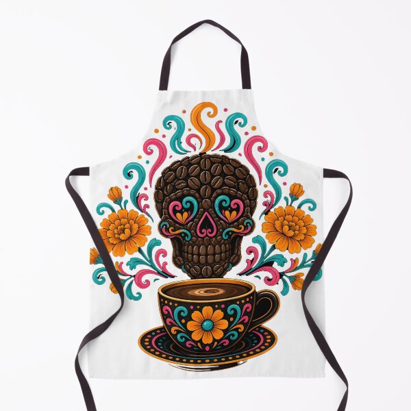 Item preview, Coffee Bean Sugar Skull designed and sold by OddLittleGoods.