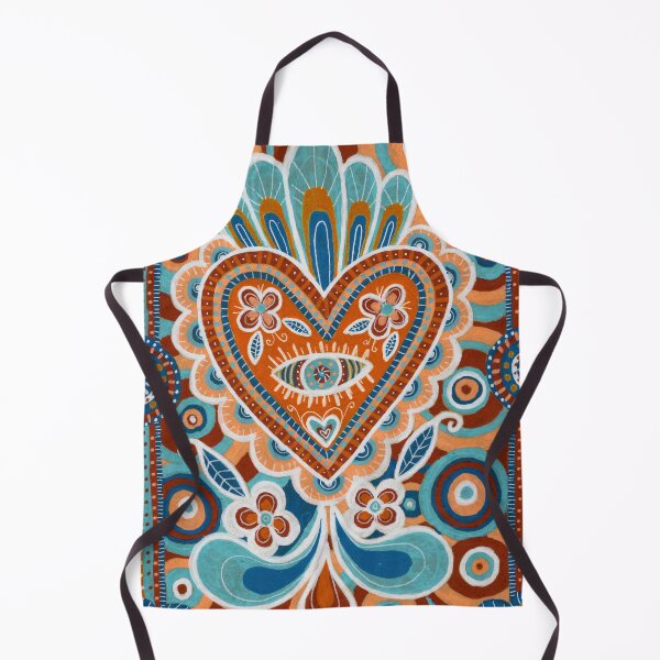 Item preview, Sacred Mexican Heart Eye Milagro Pattern designed and sold by Fani*.