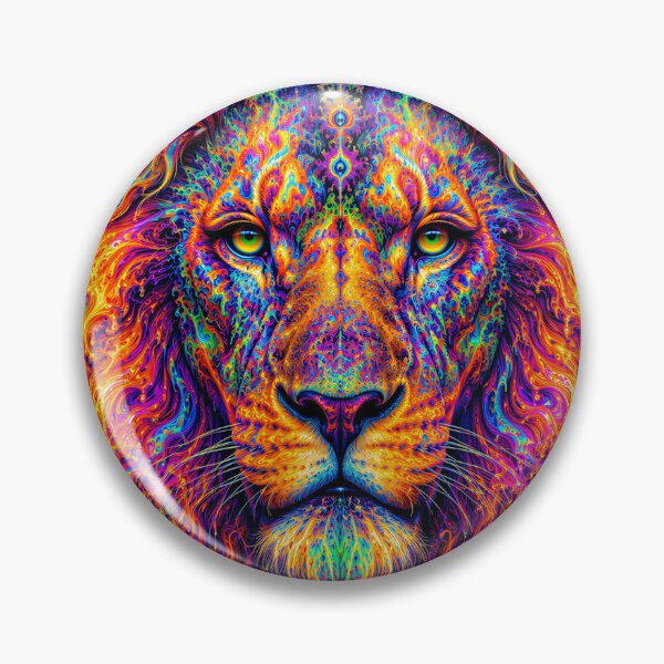 Artikelvorschau, Psychedelischer LSD-Löwe entworfen und verkauft von hyperbeast store.