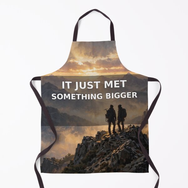 Item preview, It Just Met Something Bigger Hiking Shirt — Courage & Resilience Gift designed and sold by CalderVeritas.