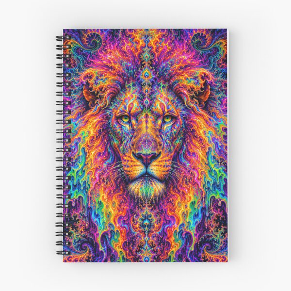 Aperçu de l'œuvre Lion psychédélique LSD créée et vendue par hyperbeast store.