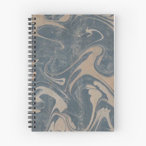 Item preview, Vintage Fantasy Distressed Marbling Slate Blue designed and sold by footnotes-club.