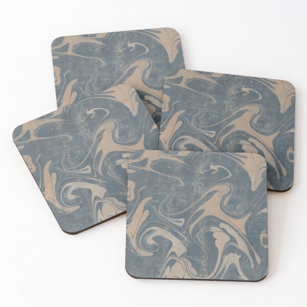 Item preview, Vintage Fantasy Distressed Marbling Slate Blue designed and sold by footnotes-club.
