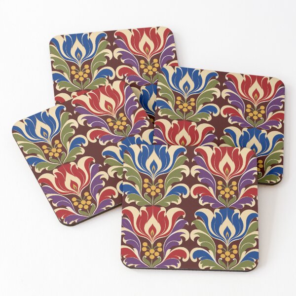 Item preview, Brocade Window – Modern Jacquard Floral Pattern designed and sold by astersgraphics.
