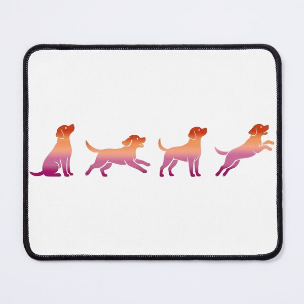Item preview, Puppies Playing with Lesbian Flag - Cozy Gradient Silhouettes designed and sold by Goodthingstree.
